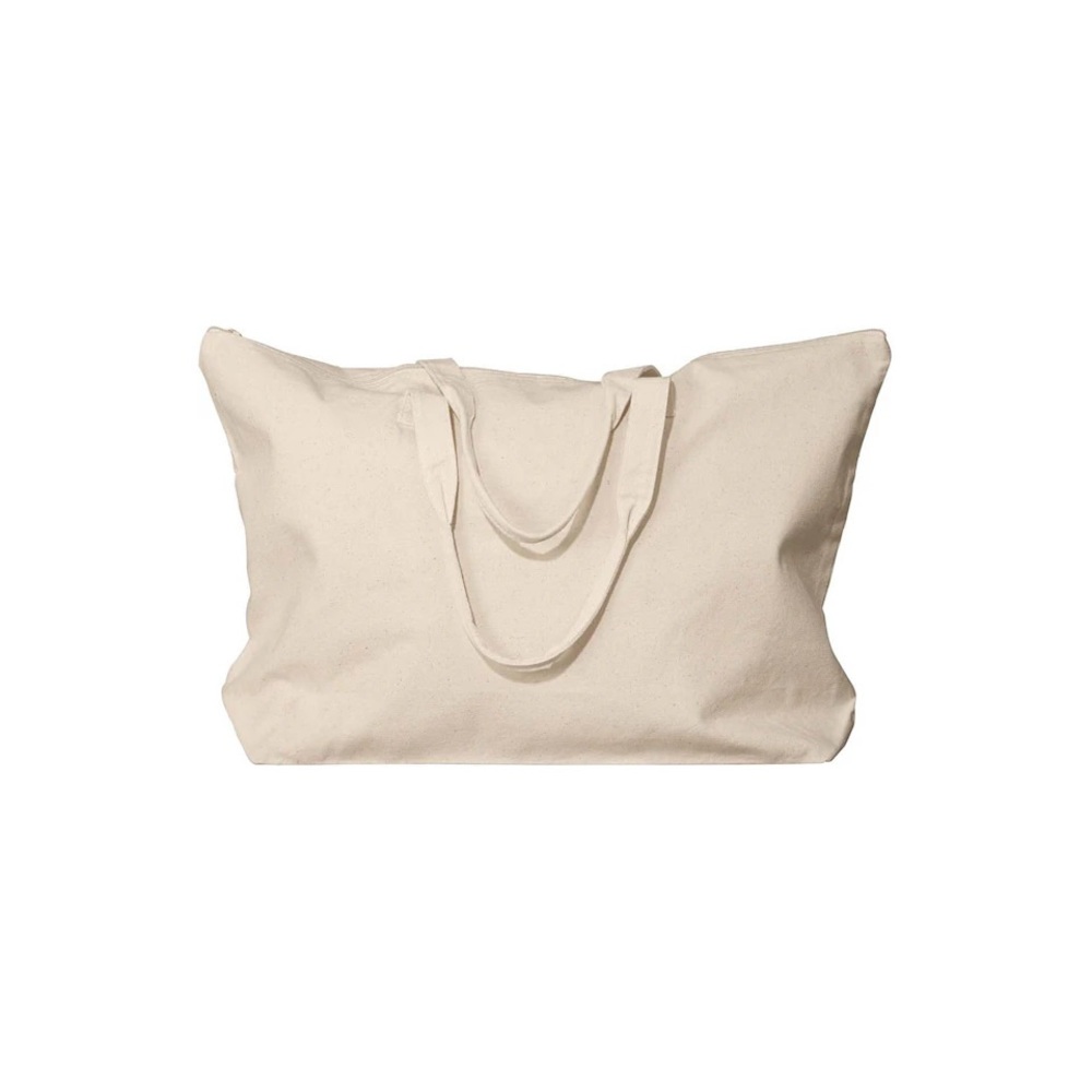 NWOT Zipped Canvas Tote Bag